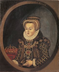Gunilla Bielke, reine consort de Suede Finlande - Portrét Gunilly Bielke (1568-1597), královny Švédska, Anonym. Olej na plátně od Unknown artist