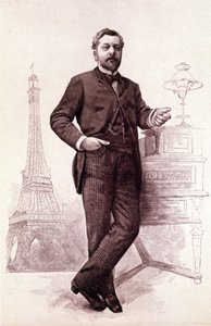 Gustave Eiffel , francouzský inženýr (1832 až 1923). od Unknown artist