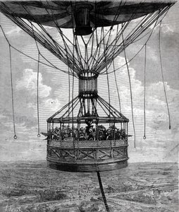 Zajatecký balón Henryho Giffarda v roce 1878. od Unknown artist