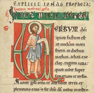 Historizovaná iniciála z Bible od Unknown artist