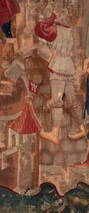 Historie Saint Piat a Saint Eleuthère, scéna 6 Detail uprostřed vlevo. Muž. od Unknown artist