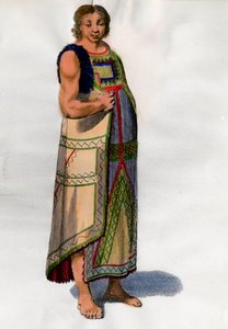 Indiánský kostým z Montevidea v Uruguayi. Litografie z konce 18. století. Paříž, dekorativní umění od Unknown artist