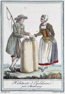 Obyvatelé poblíž Štrasburku – v „“Cestovatelské encyklopedii““ od Grasset Saint Sauveur, pařížské vydání od Unknown artist