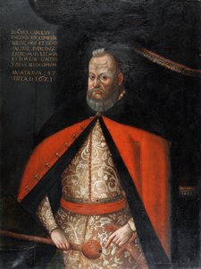 Jan Karol Chodkiewicz, velký hejtman de Lituanie - Portrét Jana Karola Chodkiewicze (1560-1621), Anonym. Olej na plátně od Unknown artist