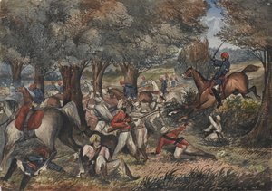 Jat Horse Yeomanry v Bolwalu na nepálské hranici od Unknown artist