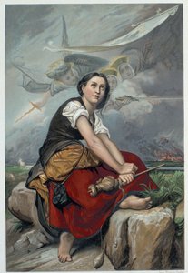Jeanne slyší své nebeské hlasy: archanděl svatý Michael, svatá Kateřina a svatá Markéta mu nařídili, aby odjel do Francie pomoci králi, a ujistili ho, že mu Bůh pomůže – v „“Janne d