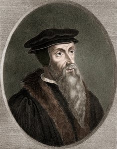 John Calvin - Jean Calvin 1509-1564 - rytina - 19. stol. od Unknown artist