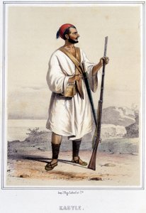 Kabylský muž v Alžíru během druhé poloviny 19. století. od Unknown artist