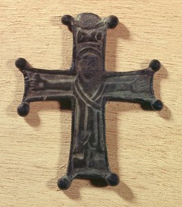 Rytířský kříž první křížové výpravy (1096-1099). Paříž, Národní muzeum středověku, Thermes de Cluny od Unknown artist