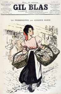 La fishonnière od Auguste Marina. V "" Gil Blas"", dne 27.05.1898. od Unknown artist