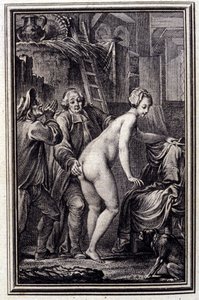 La mare du compere Pierre- v „Pohádkách a povídkách ve verších““ od Jeana La Fontaina. 1762. od Unknown artist