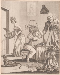 Dáma se připravuje na večer na plese od Unknown artist