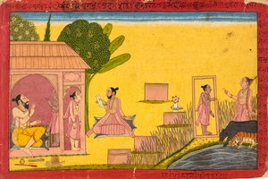 Lakshmana v poustevně, folio z <em>Ramayana</em> od Unknown artist