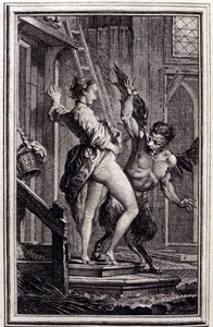 Ďábel z Papefiguiere – v „Pohádkách a povídkách ve verších““ od Jeana La Fontaina. 1762.