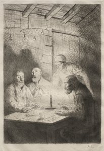 Večeře v neštěstí od Unknown artist