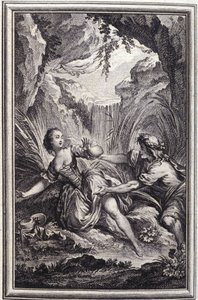 Řeka Scamander - v “”Příběhy a povídky ve verších”” od Jean La Fontaine. 1762. od Unknown artist
