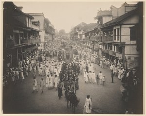 Příjezdový průvod lorda Tawhursta po silnici Lorda Harrise od Unknown artist