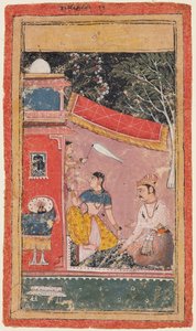 Milenci na té terase: Ramakali Ragini z Hindy, z toho Bandi Ragamala od Unknown artist