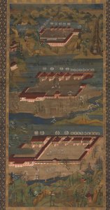 Mandala tří svatyní v Kumano od Unknown artist