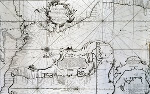 Mapa Tichého oceánu od Unknown artist
