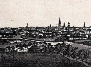 Melbourne, Austrálie; Obecný pohled. v „The World Illustrates 168 Views“ Nedatováno (konec 19. století) od Unknown artist