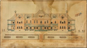 Vojenský domov Barrack No. 1, prezentační kresba od Unknown artist