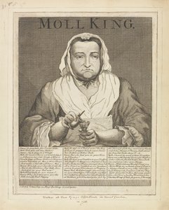 Moll King (Vyrytý portrét notoricky známé paní King