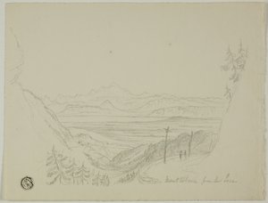 Mont Blanc z Jury od Unknown artist