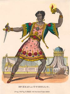 Pan Kean jako Othello od Unknown artist