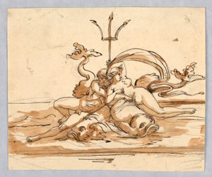 Neptun a Amfitrit od Unknown artist