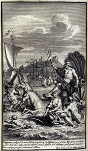 Neptun, nehodný vidět řecké síly a činy, opouští moře, aby se dopravil do jejich tábora a povstal pod postavou Calchase, kterou pak vzal, přičemž jejich odvaha byla téměř úplně zničena. Ilustrace knihy XIII z Iliady od Unknown artist