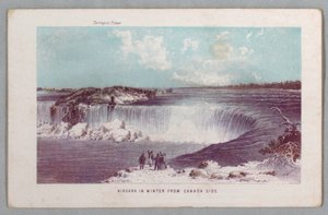 Niagara v zimě z Kanady Side z Niagarských vodopádů: Být kompletním průvodcem od Unknown artist
