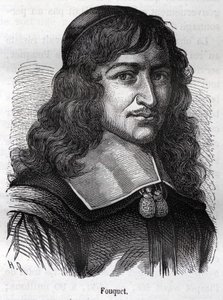 Nicolas Fouquet (1615 - 1680), francouzský státník. Rytina z “”L