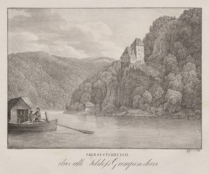 Dolní Rakousko, Starý hrad Grempenstein od Unknown artist