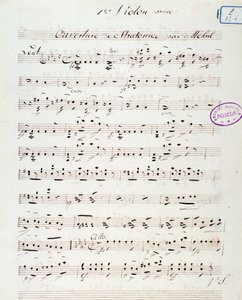 Úvodní strana opery Stratonice od Mehula (1792) od Unknown artist