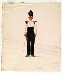 Spořádaný chlapec, armáda Madras od Unknown artist
