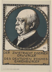 Otto hrabě z Bismarcku (tisk) od Unknown artist