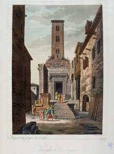 Osmanská říše: Aesculapiův chrám - v ""Starověkém a moderním kostýmu"" od Julese Ferraria, ed Milan od Unknown artist