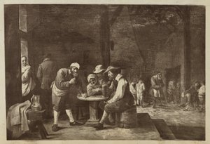[obraz mužů shromážděných u stolu] od Unknown artist
