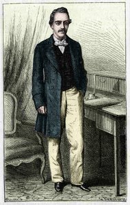 Paul du Chaillu (1837-1903), francouzský průzkumník rovníkové Afriky. od Unknown artist