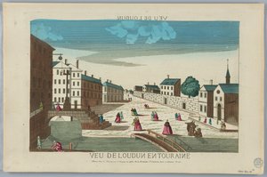 Peep-show, Veu de Londun v Touraine od Unknown artist