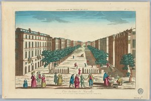 Peep-show, Pohled na Cours de Marseilles, č. 25 od Unknown artist
