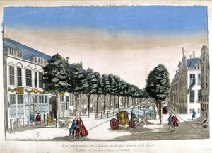 Perspektivní pohled na Haag: kanály a hrad prince Grachta - optický od Unknown artist