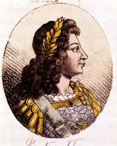 Petr II (1715 až 1730). Ruský císař (1727-1730). Rytina z počátku 19. století od Unknown artist
