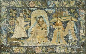 Obraz zobrazující královnu ze Sáby před králem Šalamounem od Unknown artist
