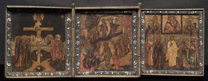 Ikona přenosného triptychu od Unknown artist