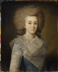Portrét Elisabeth Alexandrovna Stroganova (1745-1831) (Portrait of Elisaveta A. Stroganova). Anonymní obraz, olej na plátně, kolem roku 1770. Ruské umění 18. století, rokokové umění. Oblastní galerie umění, Tambov (Rusko). od Unknown artist