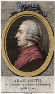 Portrét Adama Smithe (1723 - 1790), skotského filozofa a ekonoma. od Unknown artist
