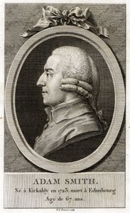 Portrét Adama Smithe (1723 - 1790), skotského filozofa a ekonoma. od Unknown artist