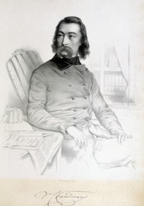 Portrét Barthelemy Prosper Enfantin, dit le Père Enfantin (1796-1864), saint simonien (saint simonien) od Unknown artist
